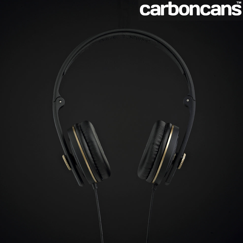 Carboncans Headphones - Black / Bullion Gold
